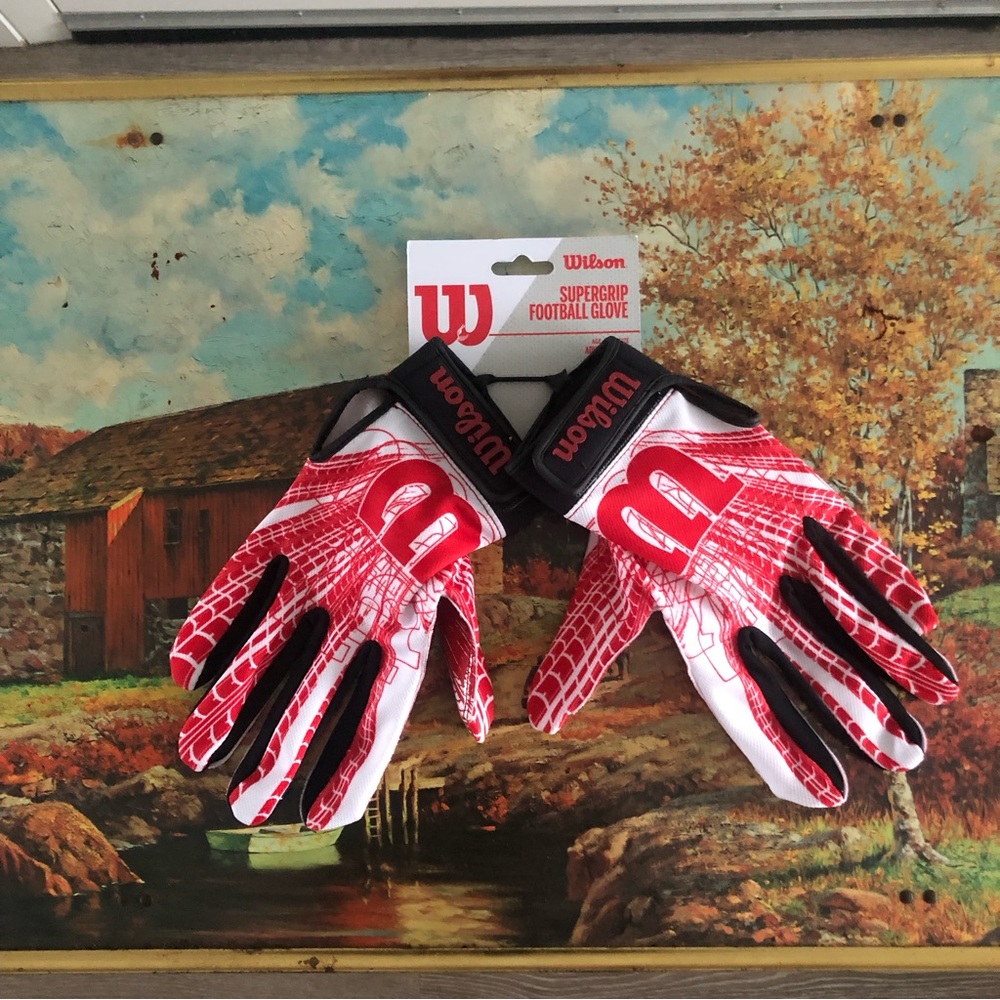 Wilson super grip football gloves
